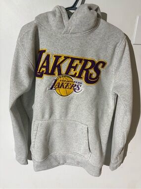 NBA Lakers Heather Gray Pullover Hoodie
